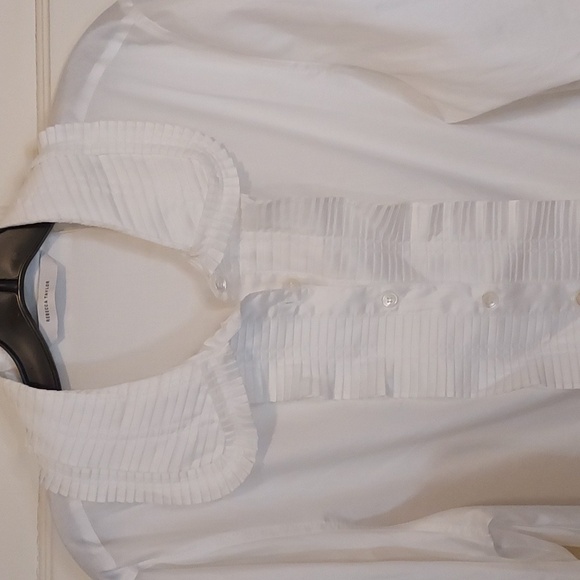 Rebecca Taylor Pleat Front Blouse - Picture 8 of 12